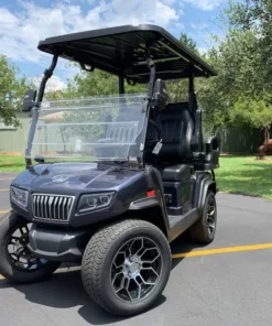 Black 2024 EVolution D5 Ranger 2+2 Golf Cart for Sale