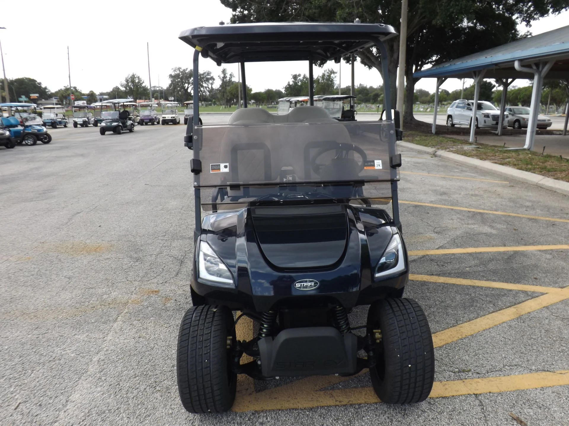 Black 2024 Star EV SIRIUS 4 Forward Lithium Golf Cart for Sale - Image 2