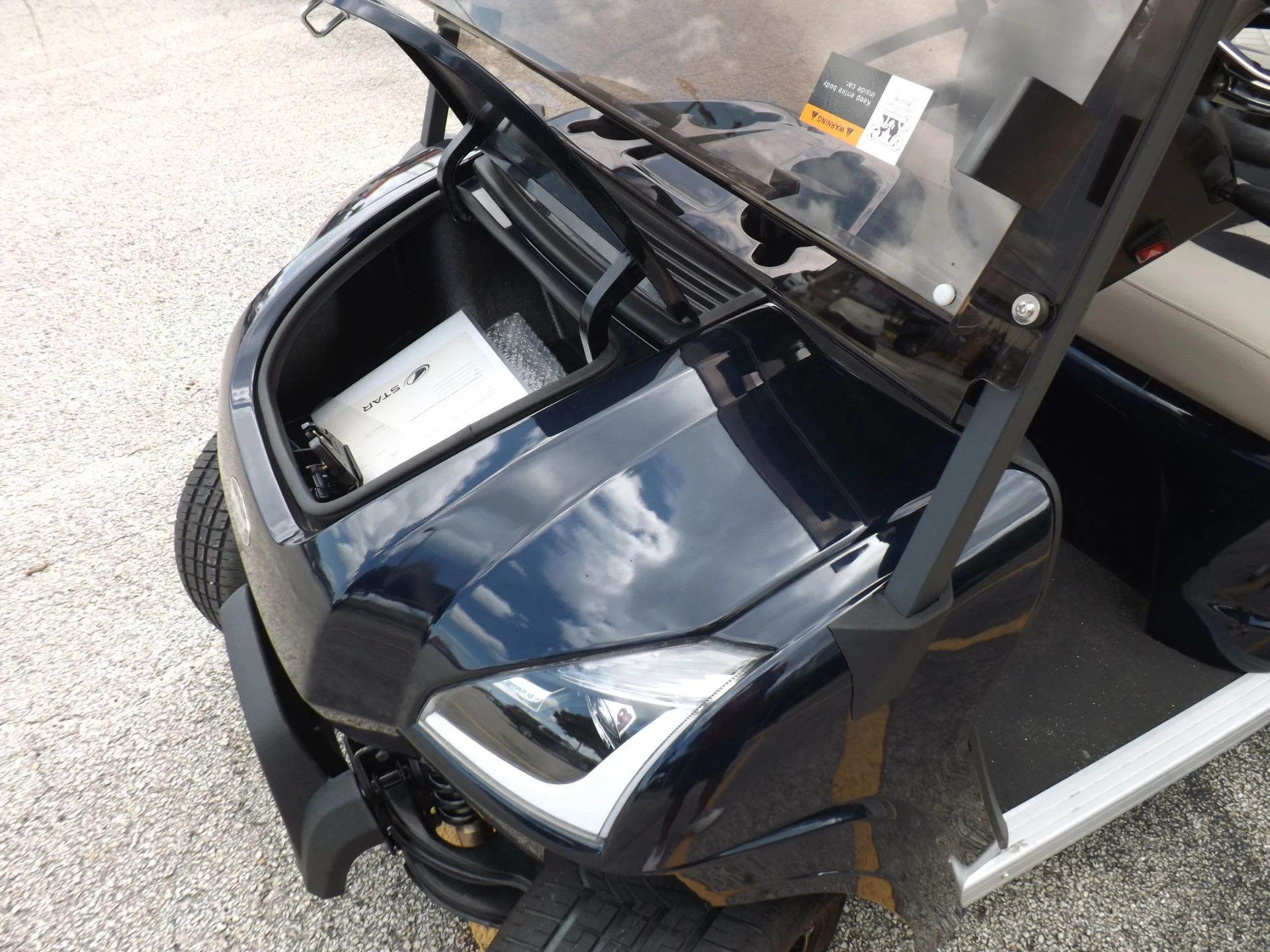 Black 2024 Star EV SIRIUS 4 Forward Lithium Golf Cart for Sale - Image 20