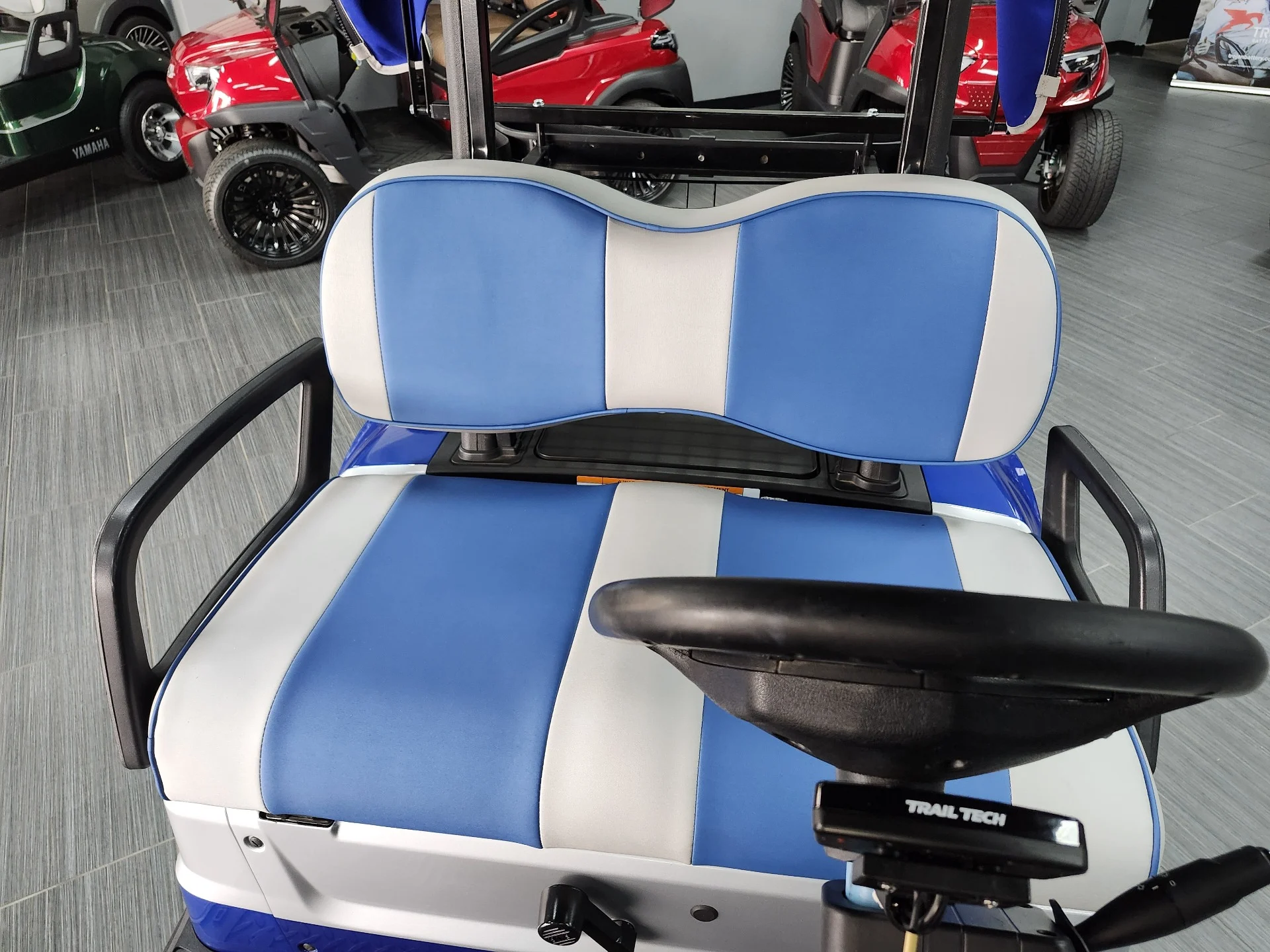 Blue 2021 Yamaha Drive 2 QuieTech EFI Golf Cart for Sale - Image 6
