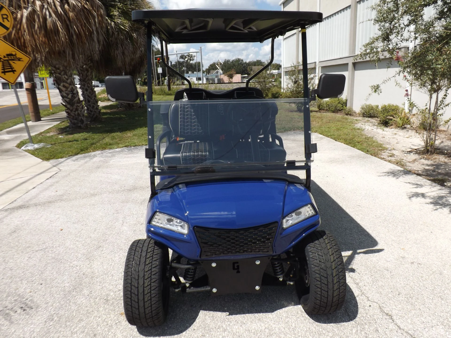 Blue 2023 HONOR LSV 2+2 G1 Lifted Lithium Golf Cart for Sale - Image 2