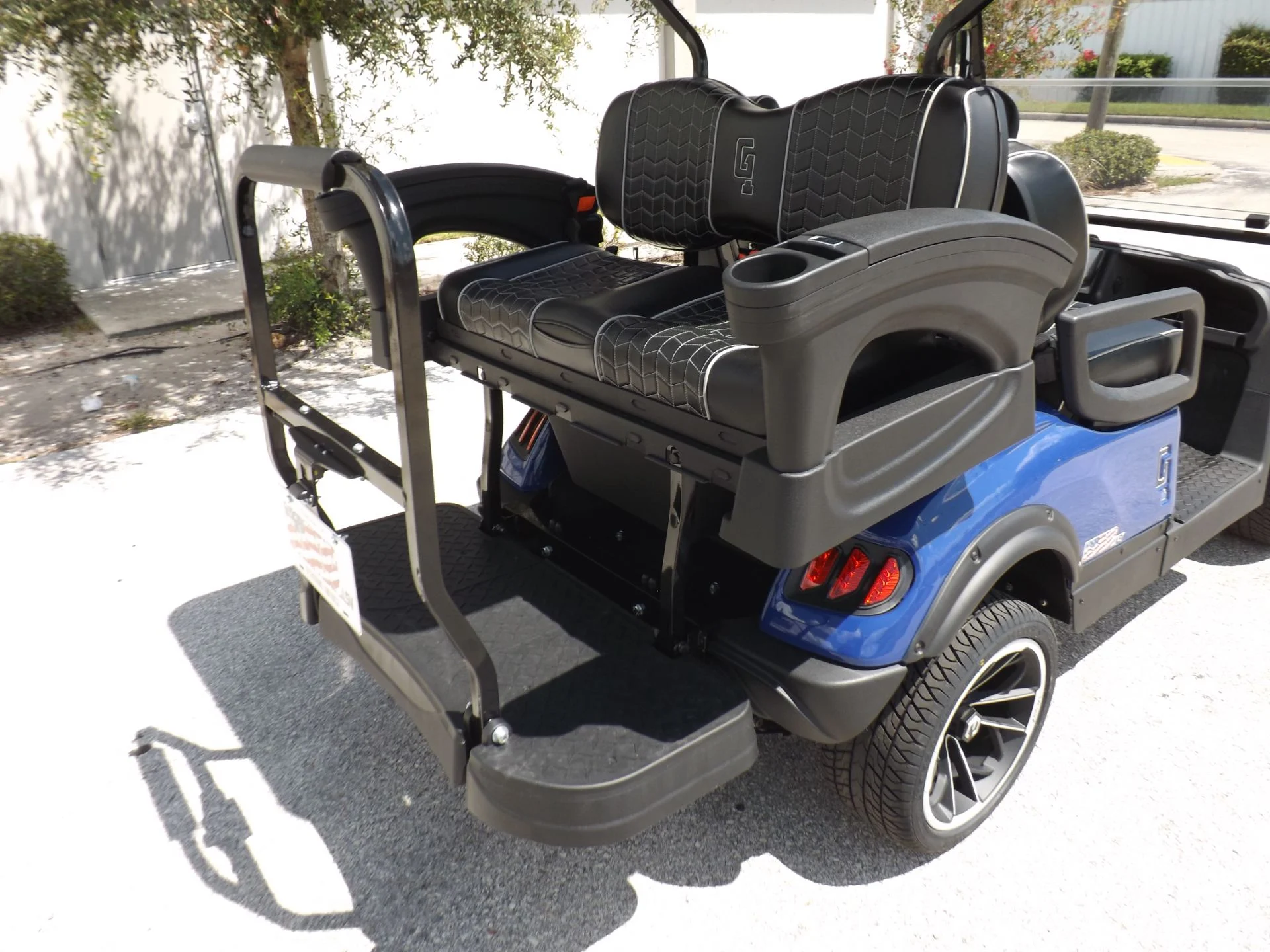 Blue 2023 HONOR LSV 2+2 G1 Lifted Lithium Golf Cart for Sale - Image 12