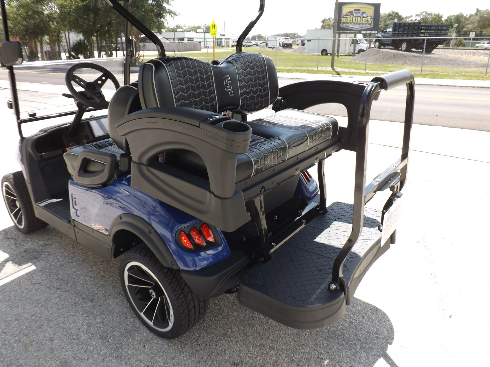 Blue 2023 HONOR LSV 2+2 G1 Lifted Lithium Golf Cart for Sale - Image 15