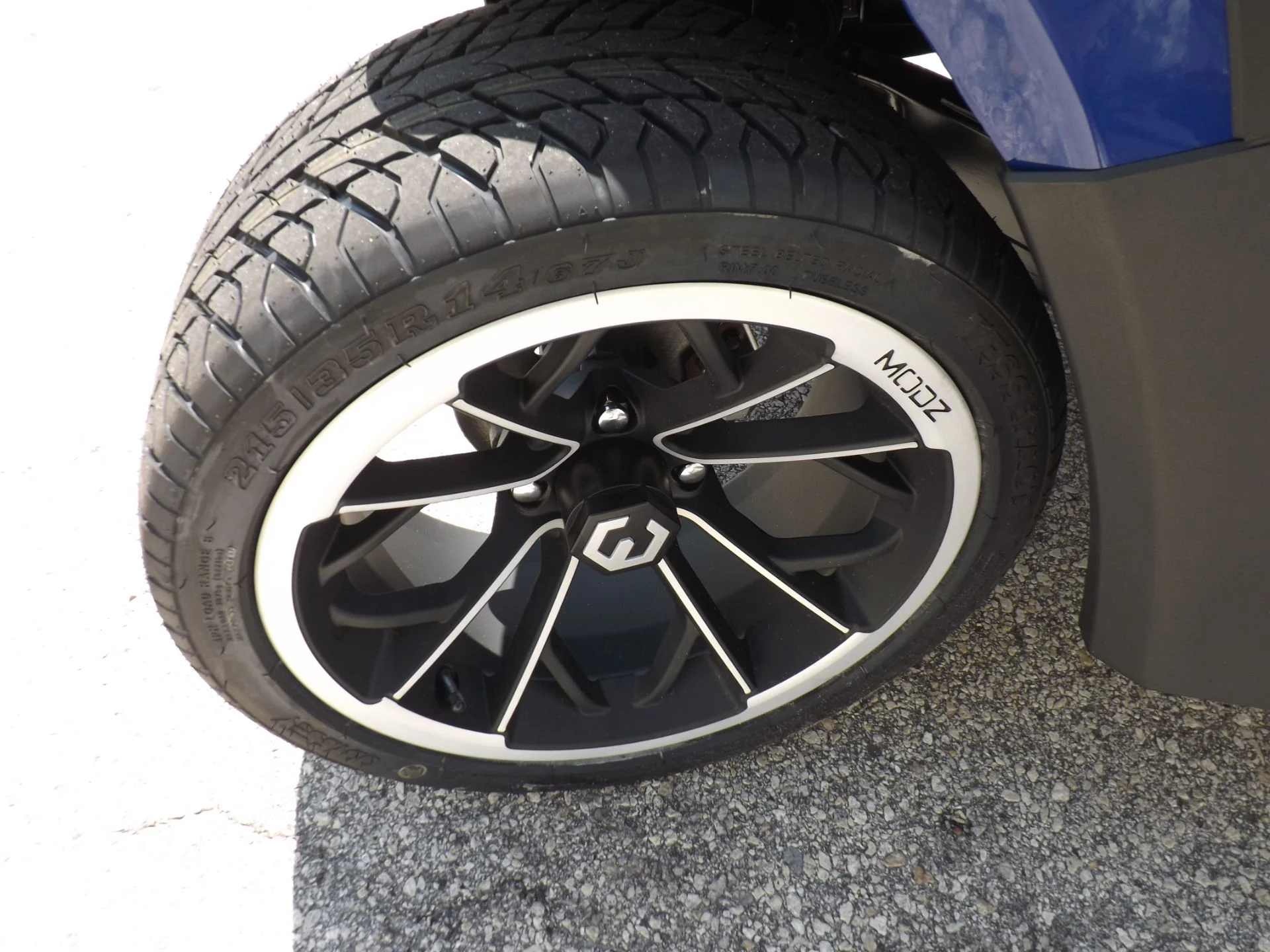 Blue 2023 HONOR LSV 2+2 G1 Lifted Lithium Golf Cart for Sale - Image 17