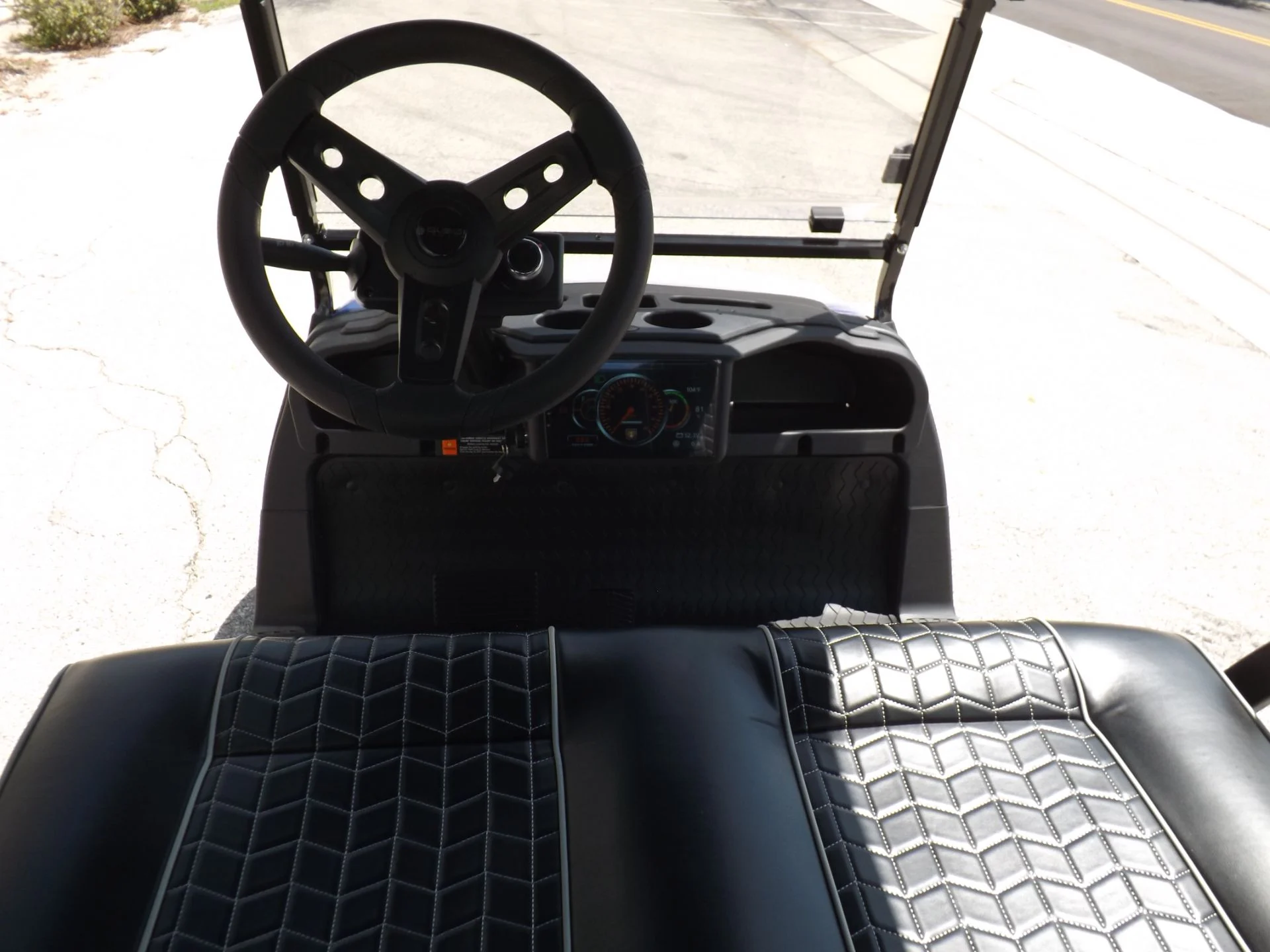 Blue 2023 HONOR LSV 2+2 G1 Lifted Lithium Golf Cart for Sale - Image 6