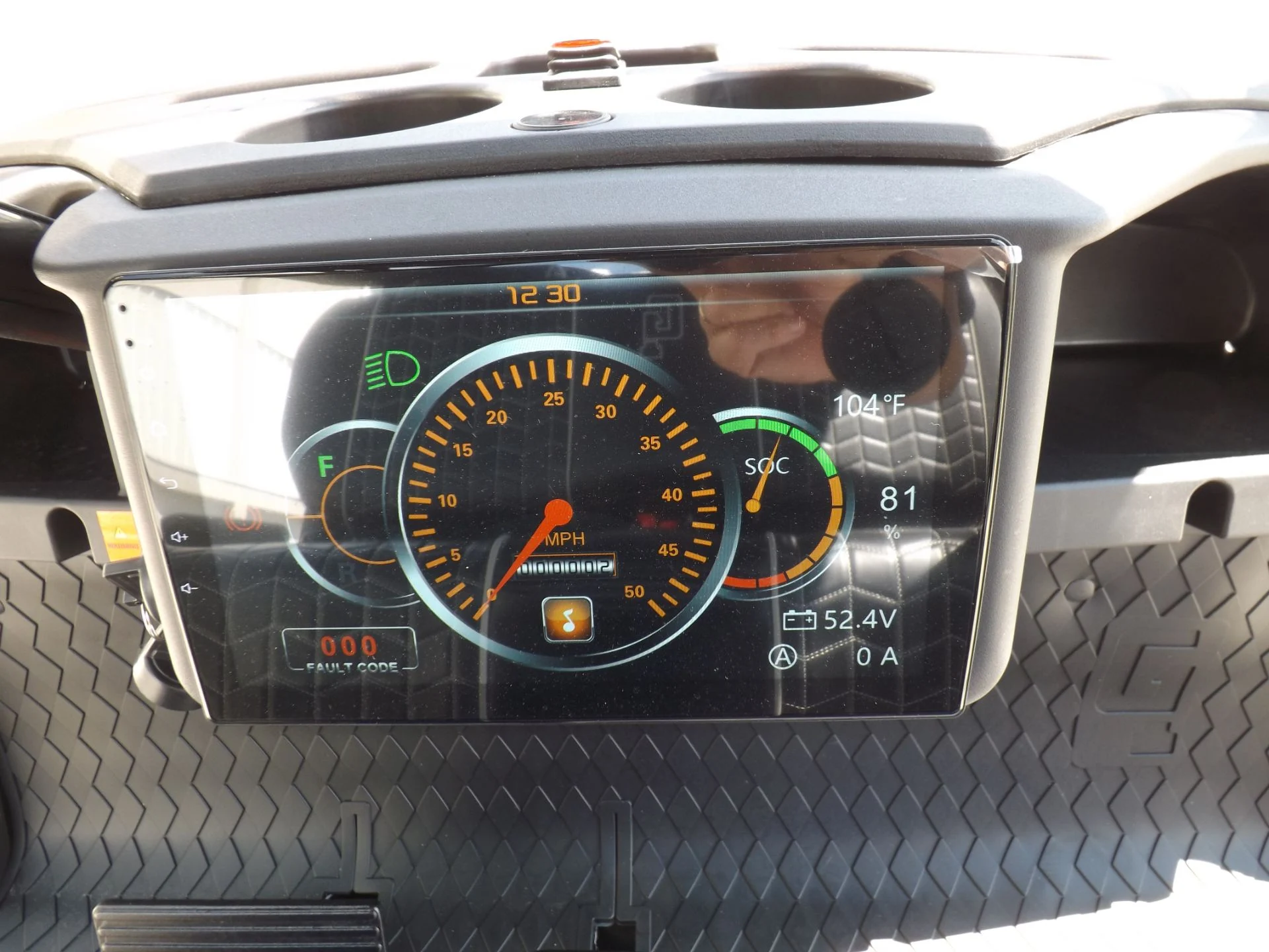 Blue 2023 HONOR LSV 2+2 G1 Lifted Lithium Golf Cart for Sale - Image 9