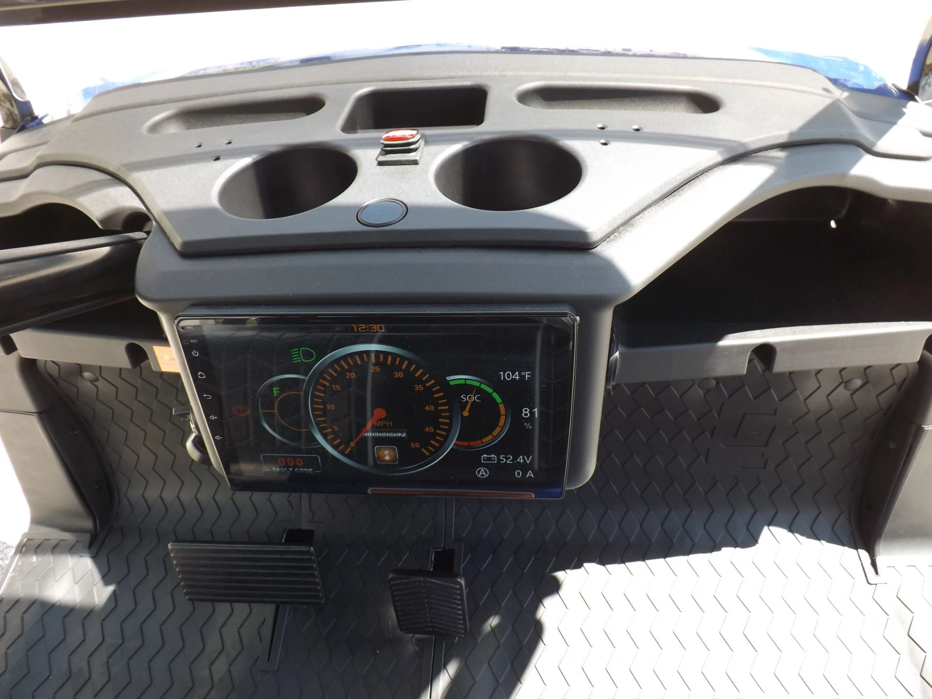 Blue 2023 HONOR LSV 2+2 G1 Lifted Lithium Golf Cart for Sale - Image 10