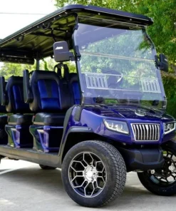 Blue 2024 EVolution D5 Ranger 6 Golf Cart for Sale