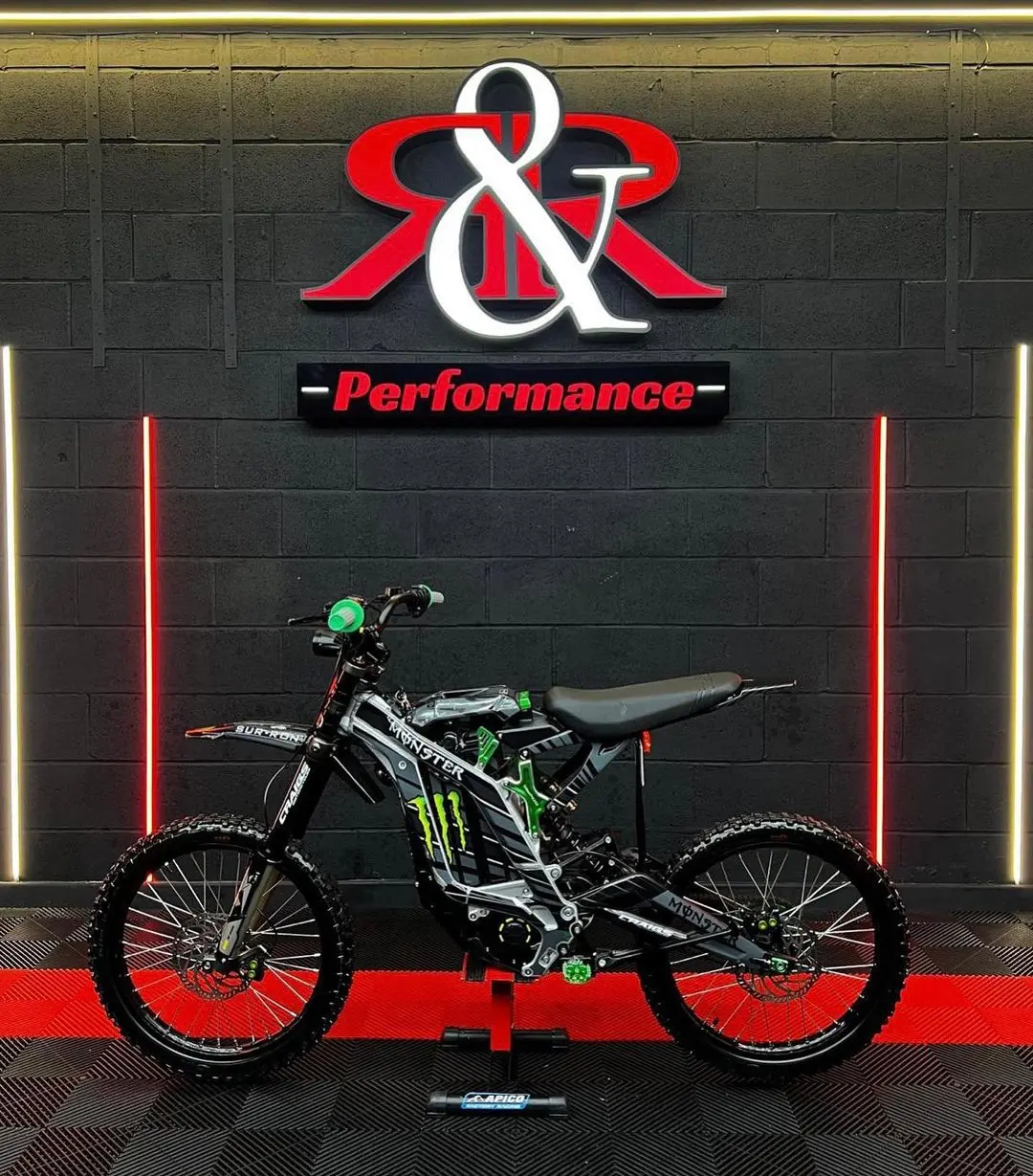 Custom Green 2023 Surron Light Bee 72V For Sale - Image 2