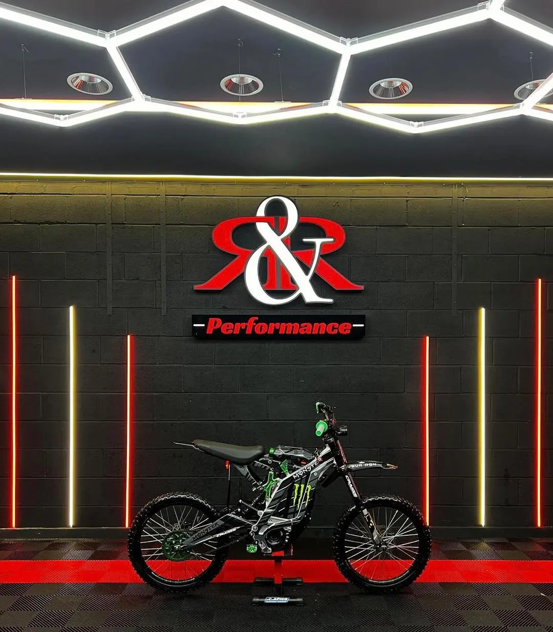 Custom Green 2023 Surron Light Bee 72V For Sale