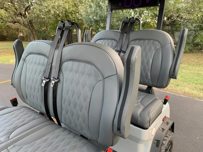 Gray 2025 Denago EV Rover XL Golf Cart for Sale - Image 6