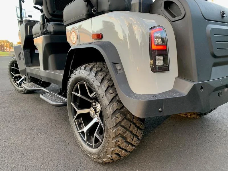 Gray 2025 Denago EV Rover XL Golf Cart for Sale - Image 7