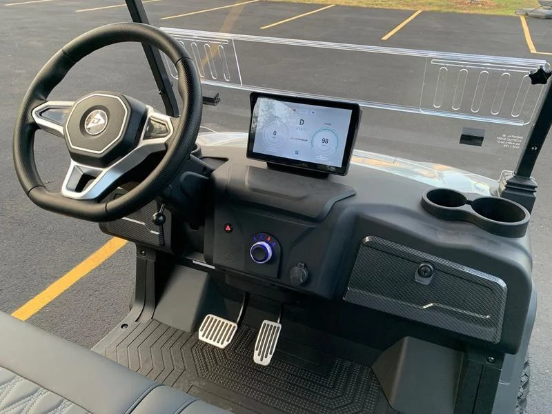 Gray 2025 Denago EV Rover XL Golf Cart for Sale - Image 8