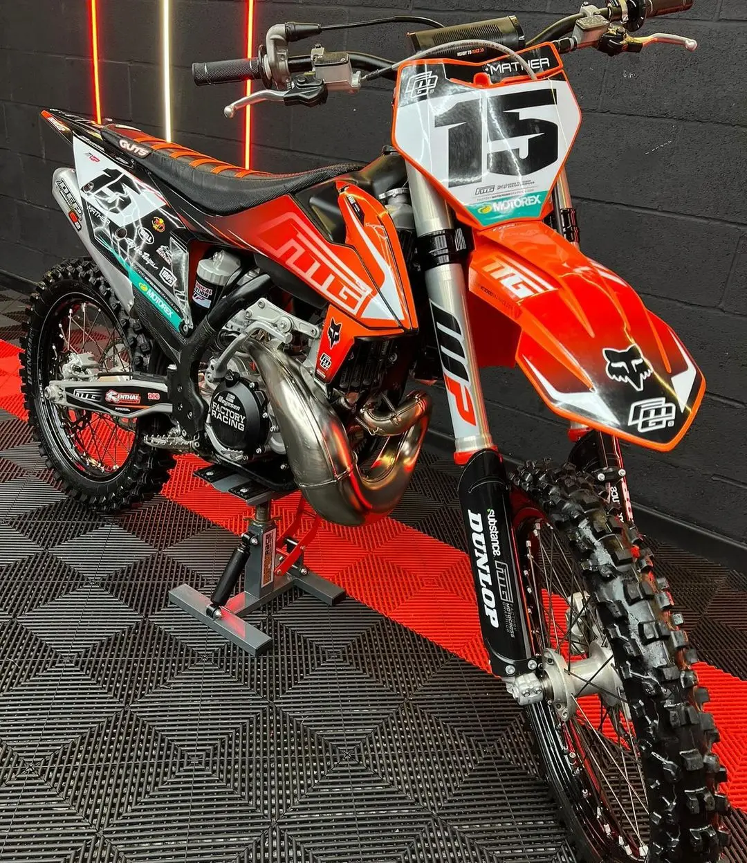 Orange 2021 KTM SX 250 Motocross 12V For Sale - Image 5