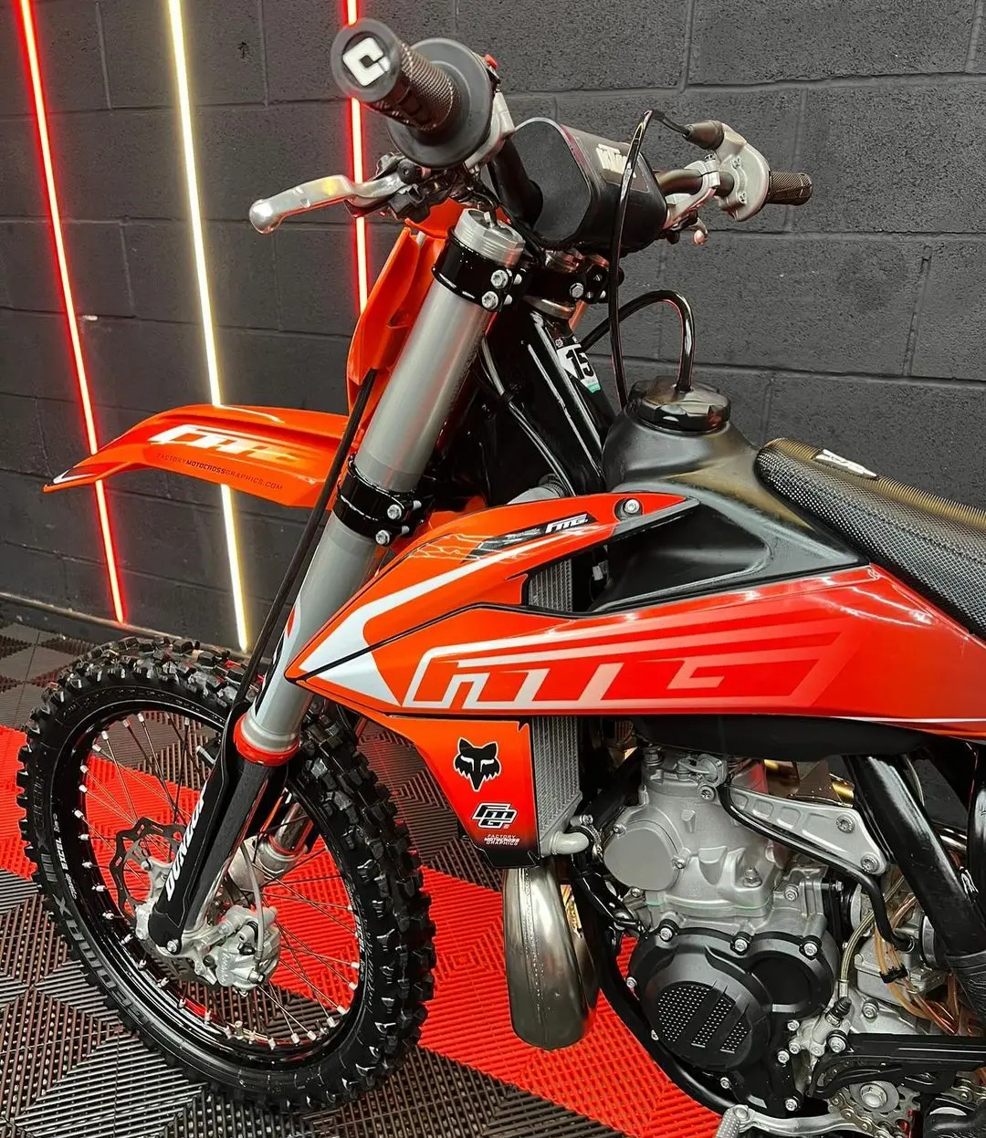 Orange 2021 KTM SX 250 Motocross 12V For Sale - Image 6