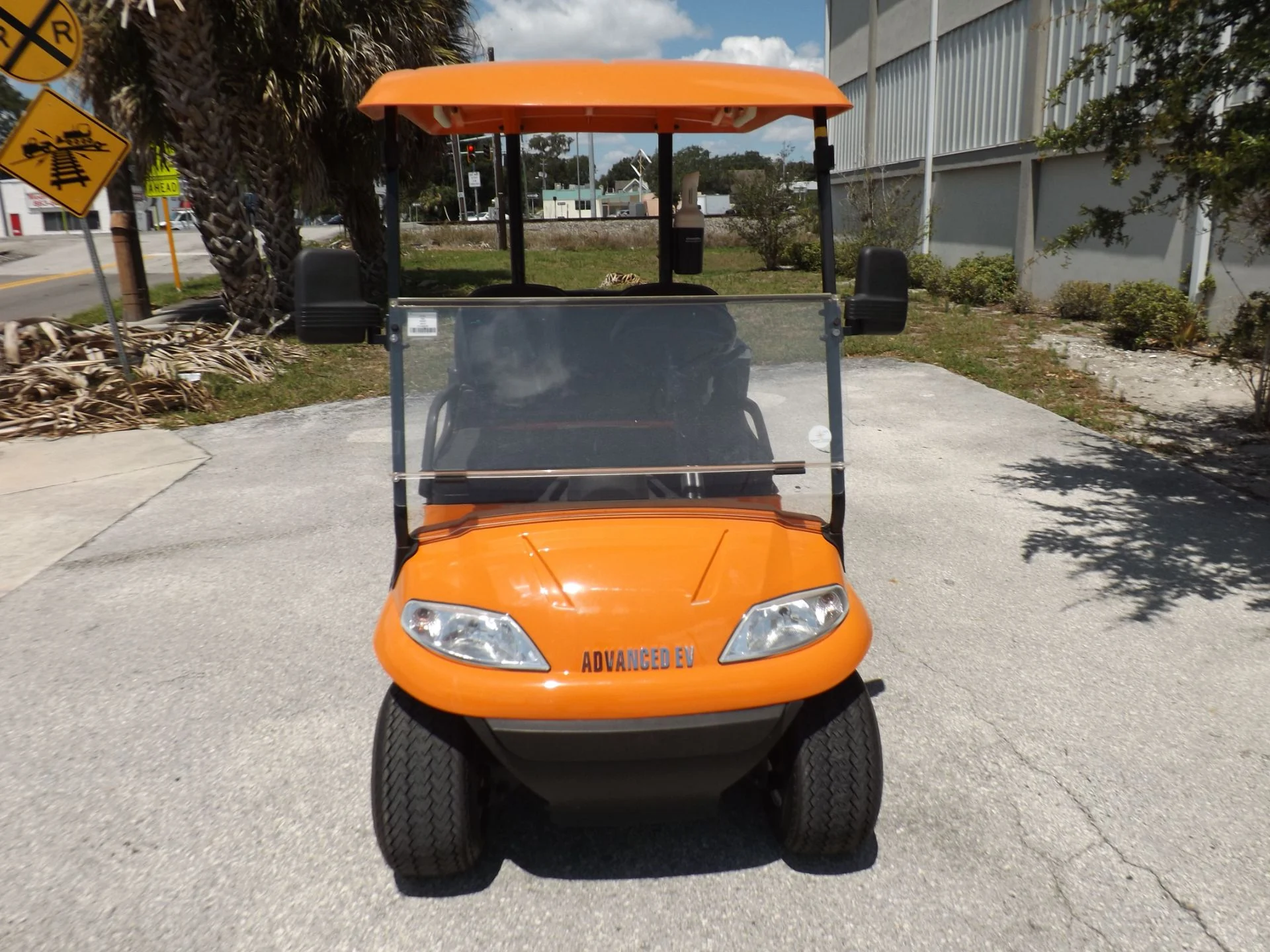 Orange 2022 Advanced EV AEV 2 Golf Cart for Sale - Image 2