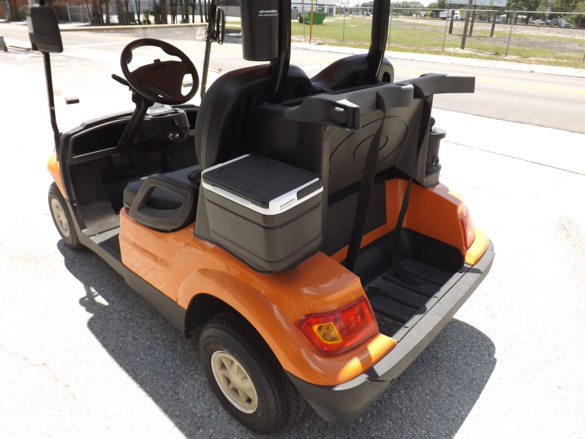 Orange 2022 Advanced EV AEV 2 Golf Cart for Sale - Image 14