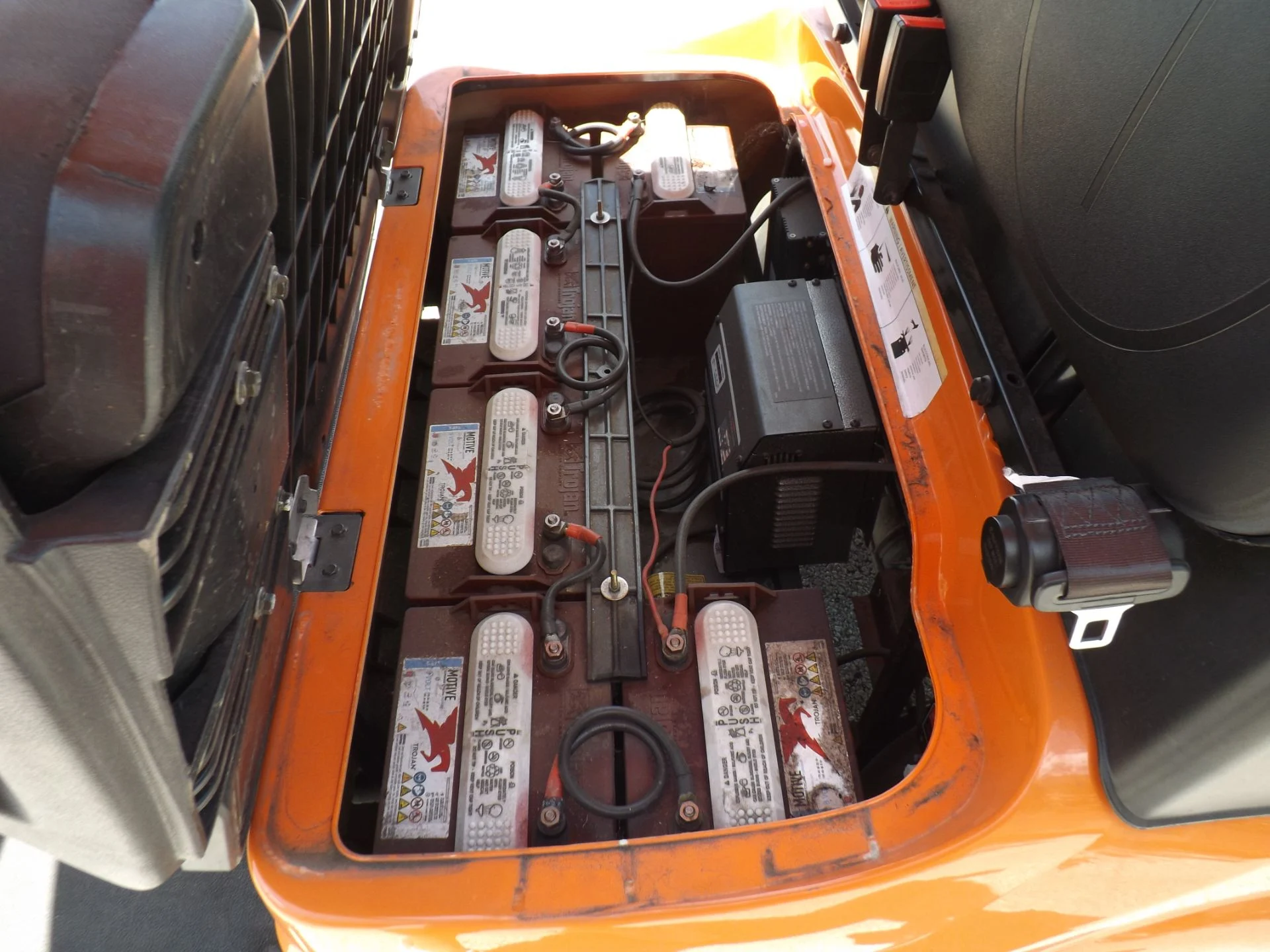 Orange 2022 Advanced EV AEV 2 Golf Cart for Sale - Image 17