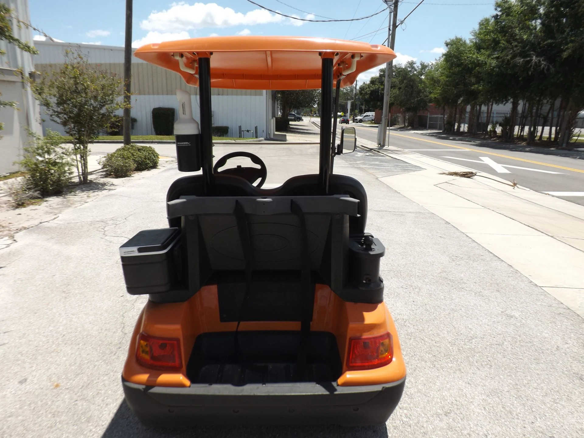 Orange 2022 Advanced EV AEV 2 Golf Cart for Sale - Image 4
