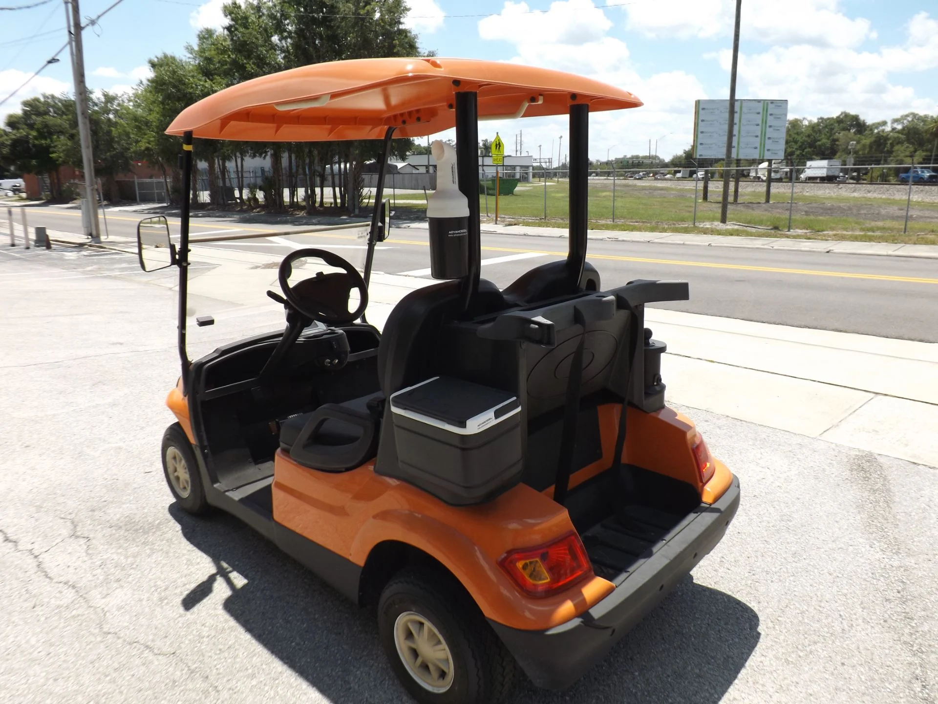 Orange 2022 Advanced EV AEV 2 Golf Cart for Sale - Image 5