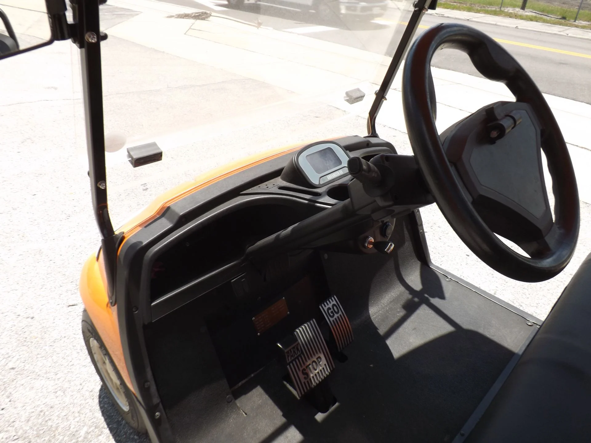 Orange 2022 Advanced EV AEV 2 Golf Cart for Sale - Image 7