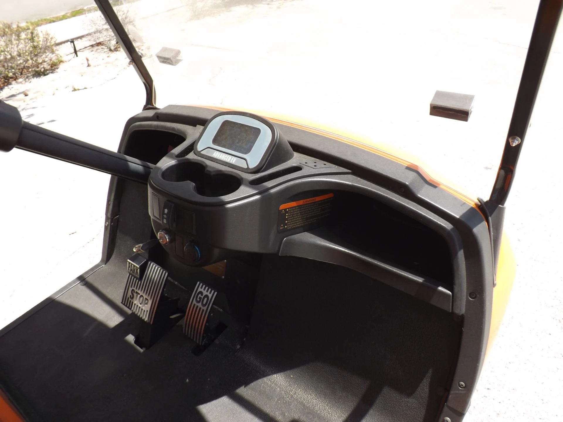 Orange 2022 Advanced EV AEV 2 Golf Cart for Sale - Image 8