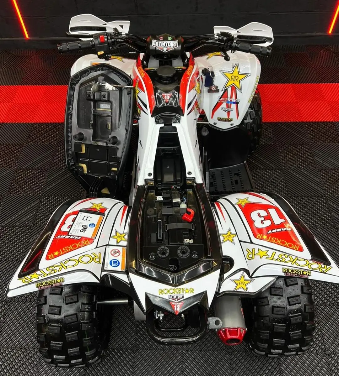 Red 2020 Yamaha YFM 90 ATV 12V For Sale - Image 9