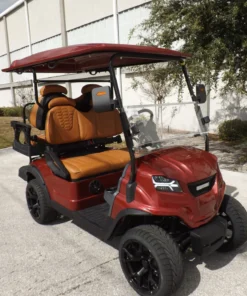 Red 2024 GORILLA G4 LI 4 Pass Lithium Golf Cart for Sale