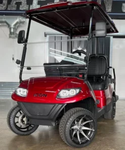 Red 2024 Icon EV I40 Golf Cart for Sale
