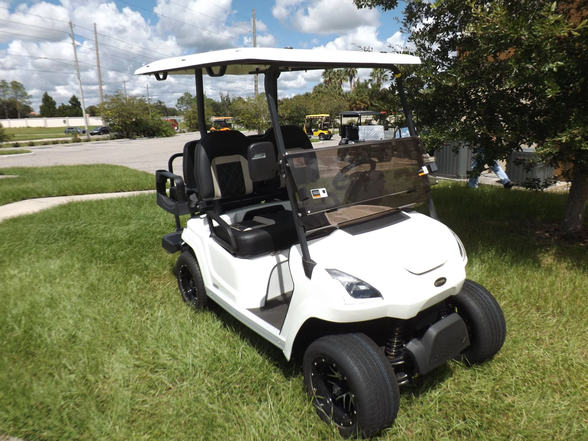 White 2023 Star EV SIRIUS 2+2 Golf Cart for Sale