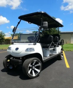 White 2024 EVolution Carrier 6 Plus Golf Cart For Sale