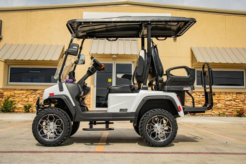 White 2024 EVolution D5 Maverick 2+2 Golf Cart for Sale - Image 2