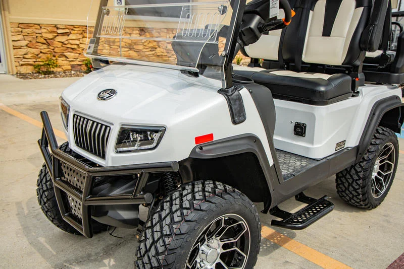 White 2024 EVolution D5 Maverick 2+2 Golf Cart for Sale - Image 3