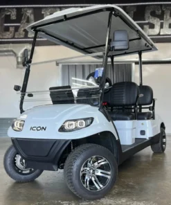 White 2024 Icon EV i40F Golf Cart for Sale