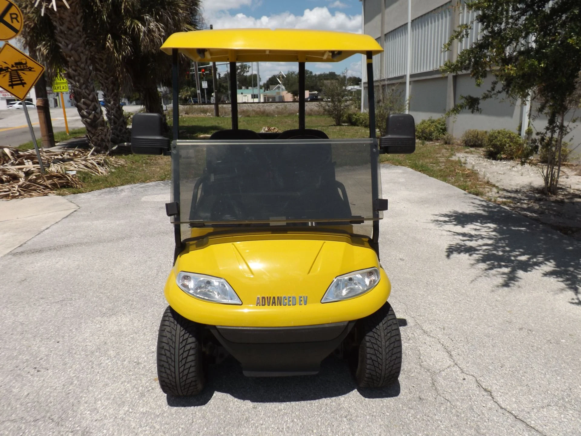 Yellow 2022 Advanced EV AEV 2 Golf Cart for Sale - Image 2