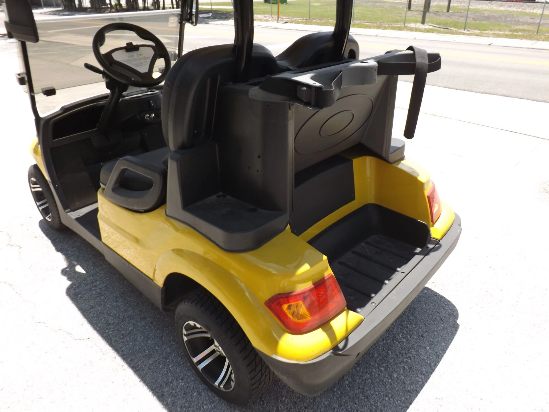 Yellow 2022 Advanced EV AEV 2 Golf Cart for Sale - Image 14