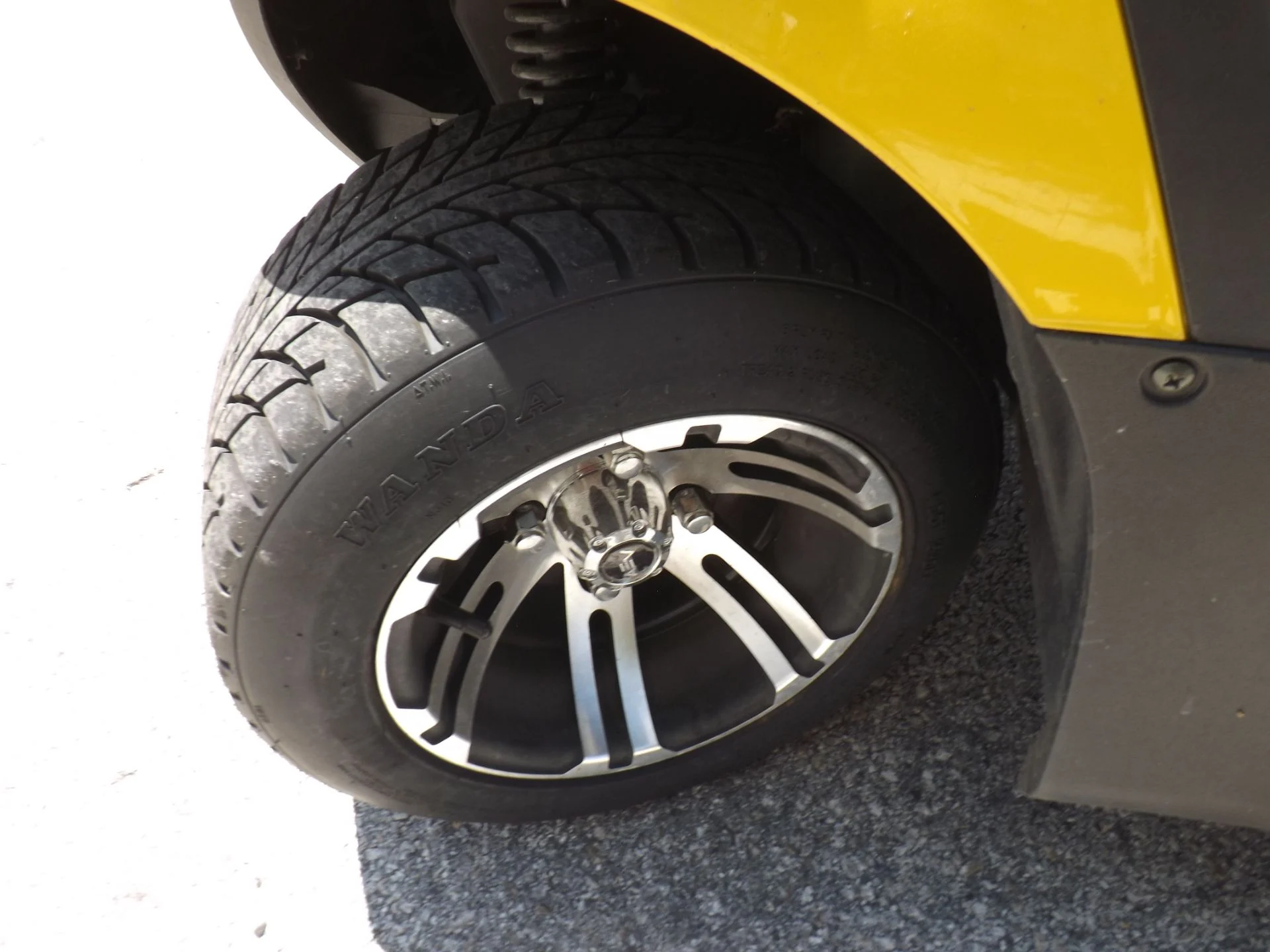 Yellow 2022 Advanced EV AEV 2 Golf Cart for Sale - Image 16