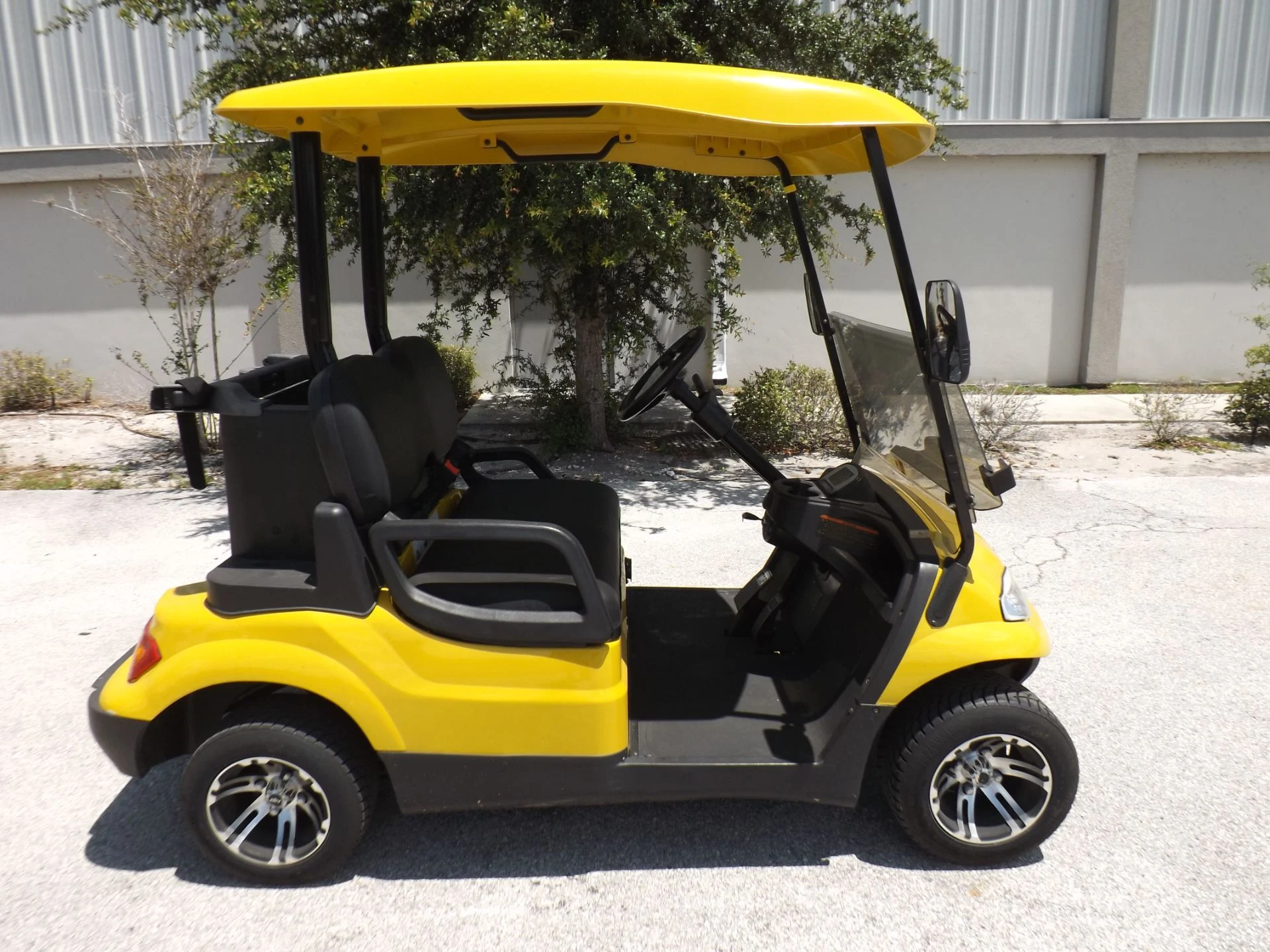 Yellow 2022 Advanced EV AEV 2 Golf Cart for Sale - Image 3
