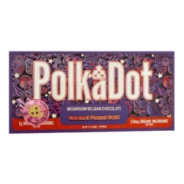 Caramel Peanut Swirl PolkaDot Magic Mushroom Belgian Milk Chocolate 250mg Per Piece