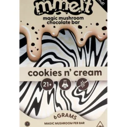 Cookies & Cream Mmelt Magic Mushroom Chocolate Bar 6G