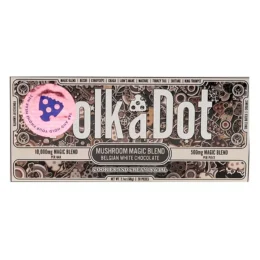 Cookies & Cream Swirl PolkaDot Magic Mushroom Belgian White Chocolate 500mg