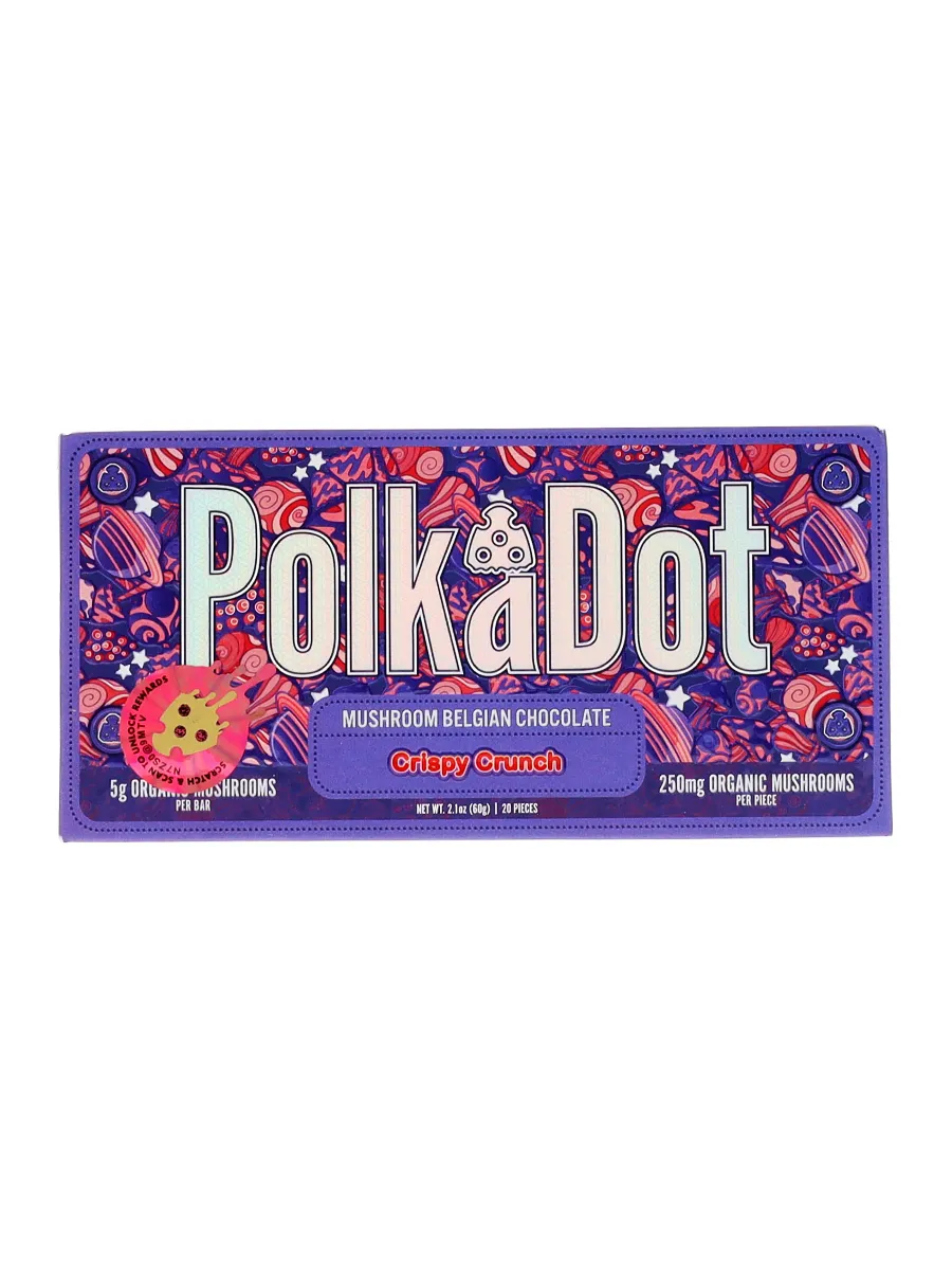 Crispy Crunch PolkaDot Magic Mushroom Belgian Milk Chocolate 250mg