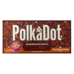 Espresso Bean PolkaDot Magic Mushroom Belgian Dark Chocolate 250mg Per Piece