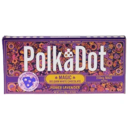 Honey Lavender PolkaDot Magic Mushroom Belgian White Chocolate 250mg