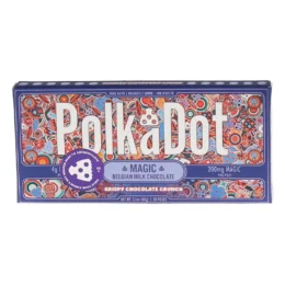 Krispy Chocolate Crunch PolkaDot Magic Mushroom Belgian White Chocolate 200mg Magic Per Piece