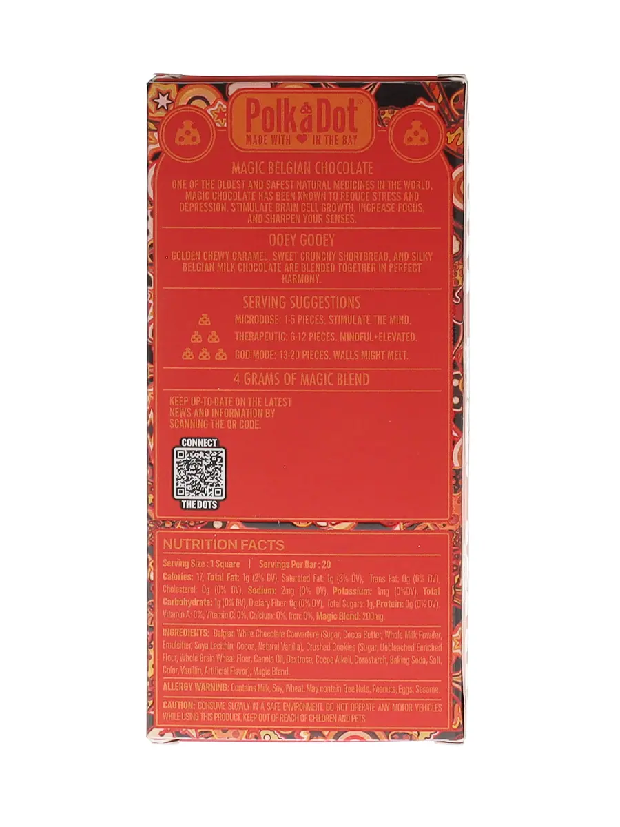 OOEY Gooey PolkaDot Magic Mushroom Belgian White Chocolate 200mg Magic Per Piece - Image 2