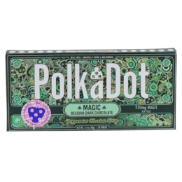 Peppermint Chocolate Crisp PolkaDot Magic Mushroom Belgian Dark Chocolate 250mg