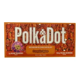 Pumpkin Spice PolkaDot Magic Mushroom Belgian White Chocolate 250mg Per Piece