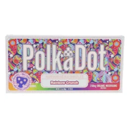 Rainbow Crunch PolkaDot Magic Mushroom Belgian Milk Chocolate 250mg
