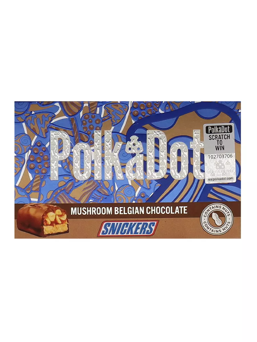 Snickers PolkaDot Magic Mushroom Belgian Chocolate
